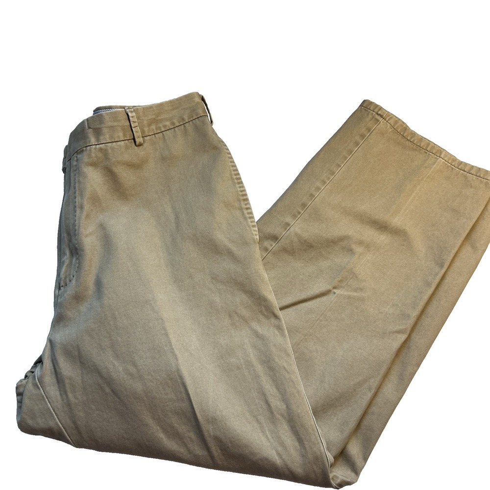Peter Millar‎ Pants Men 35 Beige Khaki Pima Cotton Chino Preppy Golf Classic